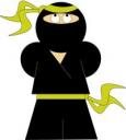 Loot Ninja Logo (Black)