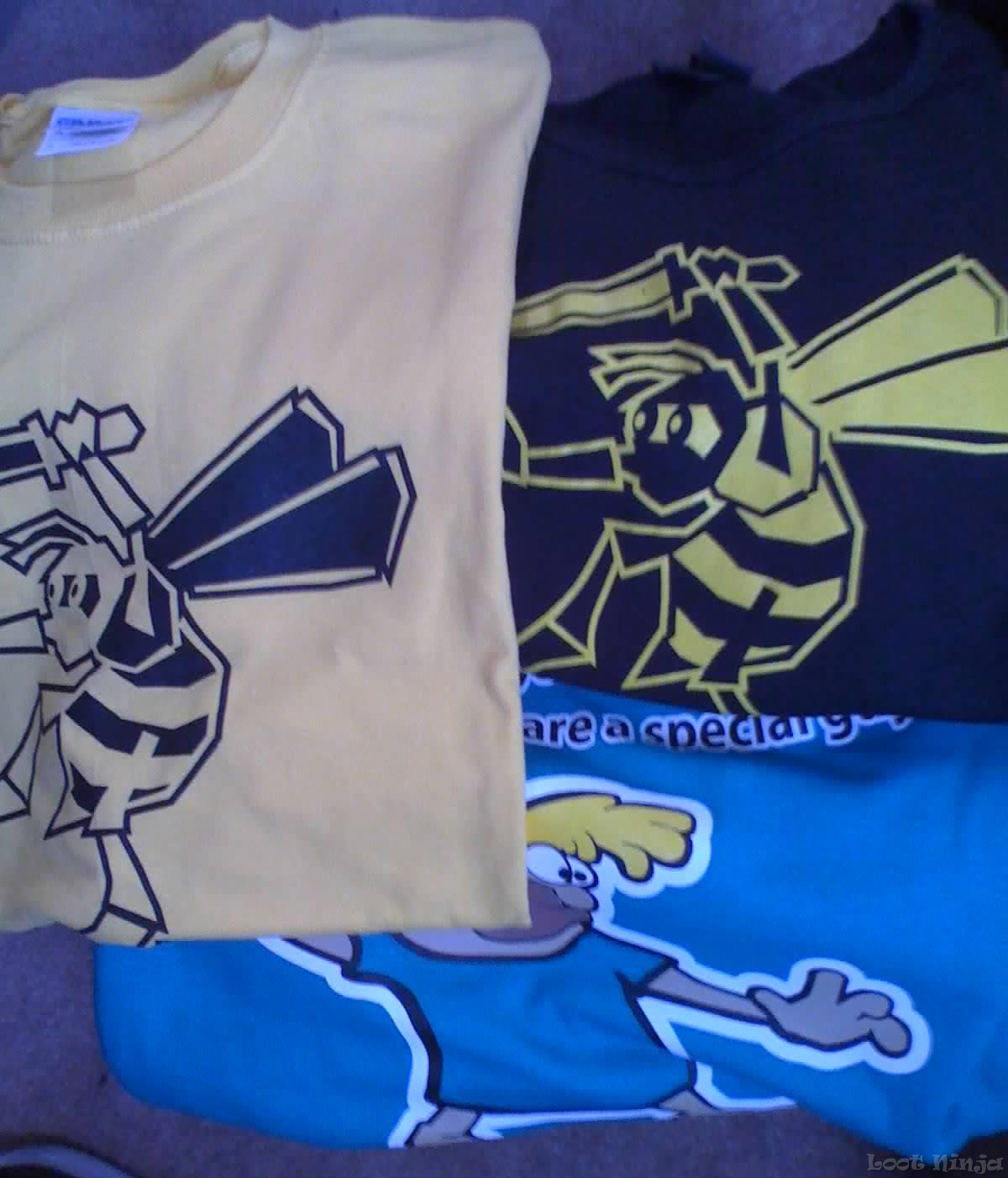 Ninja Bee shirts